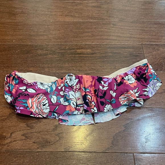 Sea Angel Bandeau Floral print bikini Top XL - Picture 4 of 4